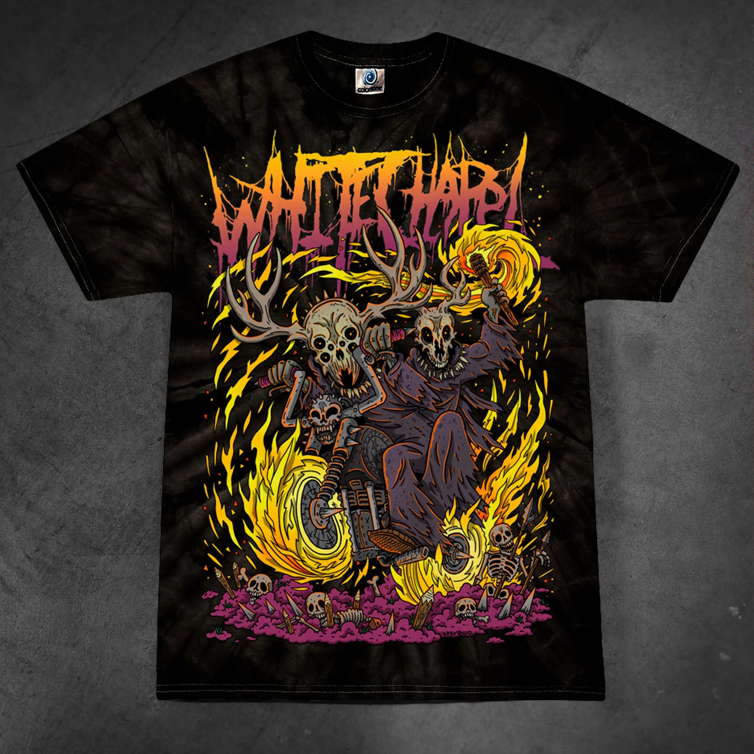 Bikers Spider Black T-Shirt