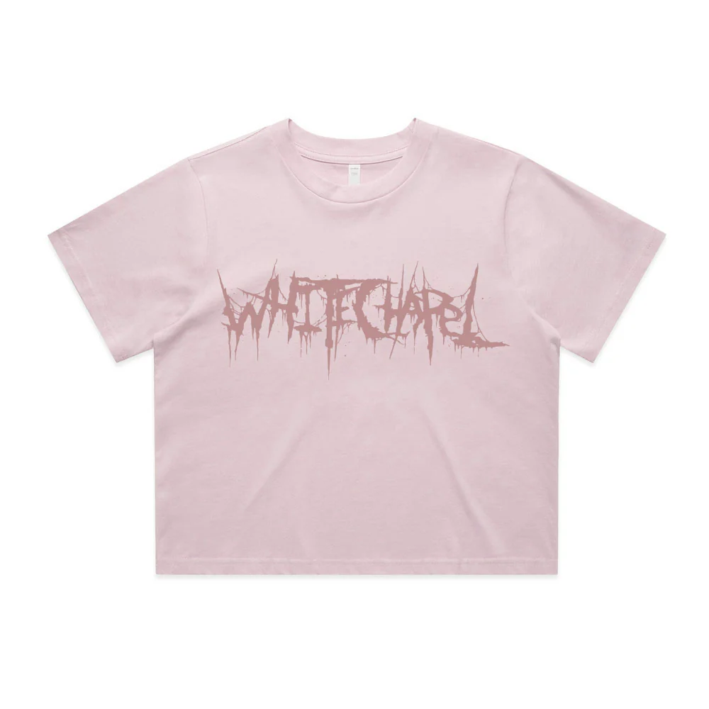 Classic Logo Cropped Orchid Girl's T-Shirt - Image 2
